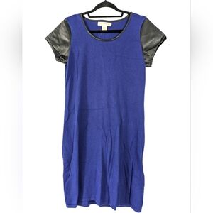 Wythe NY Blue With Black‎ Leather Accents Dress Whimsigoth